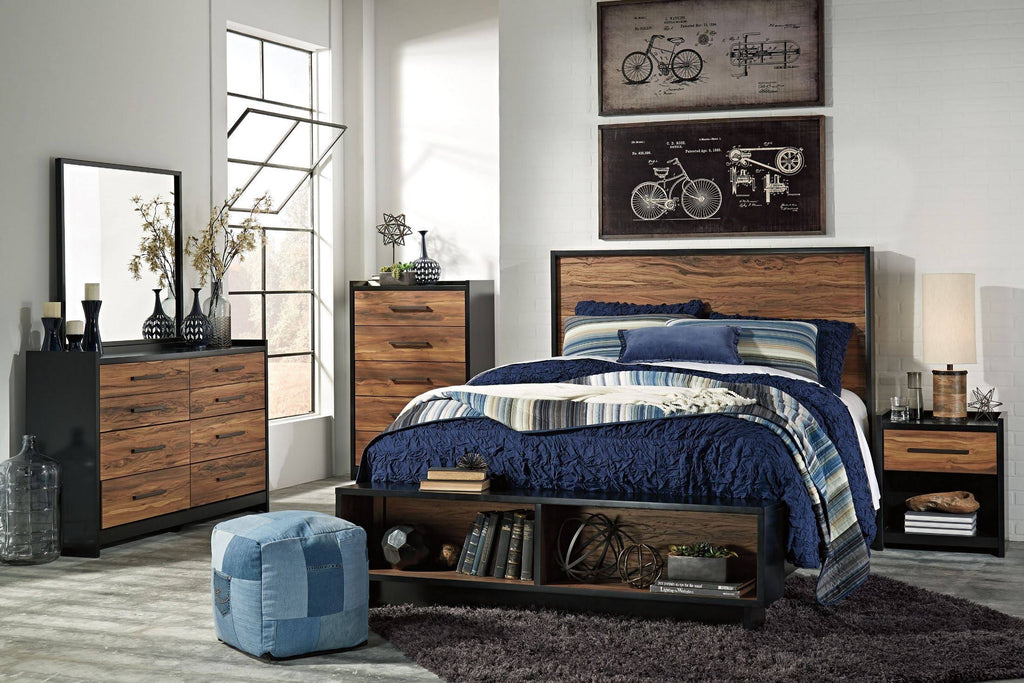 Black Five Drawer Chest R1515