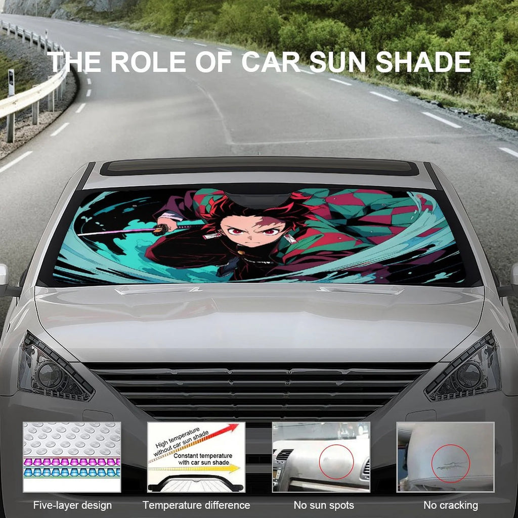 Foldable Reflective Car Windshield Sunshade W904
