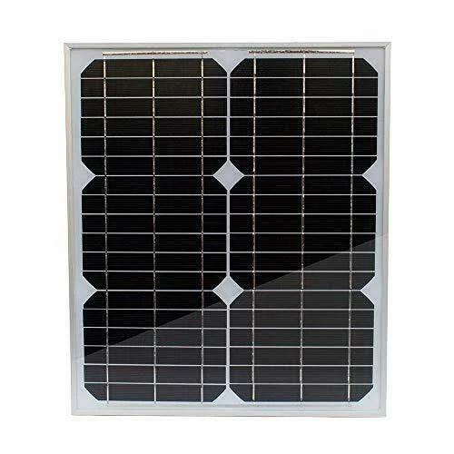 20W 12V Monocrystalline Solar Panel Kit with 10A Solar Charge Controller and Cable U573