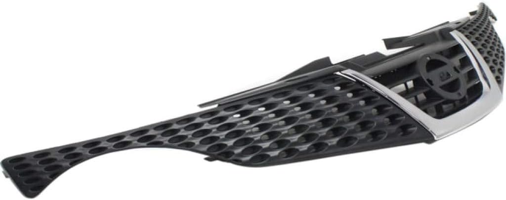 Painted Black Grille Assembly with Chrome Molding Plastic Z8823