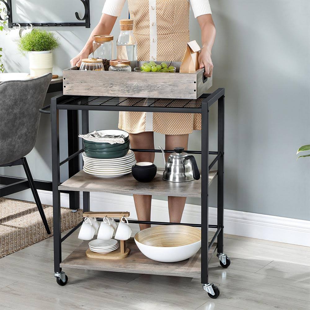 3-Tier Kitchen Utility Cart on Wheels O407