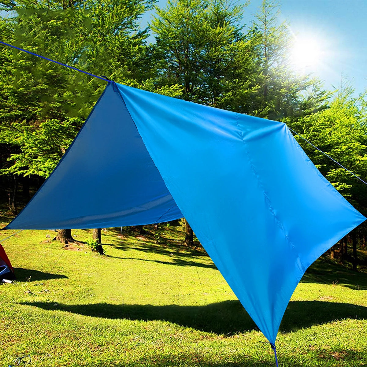 Waterproof Camping Tarp Hammock Sunshade Tent Rain Shelter Lightweight Canopy F4565