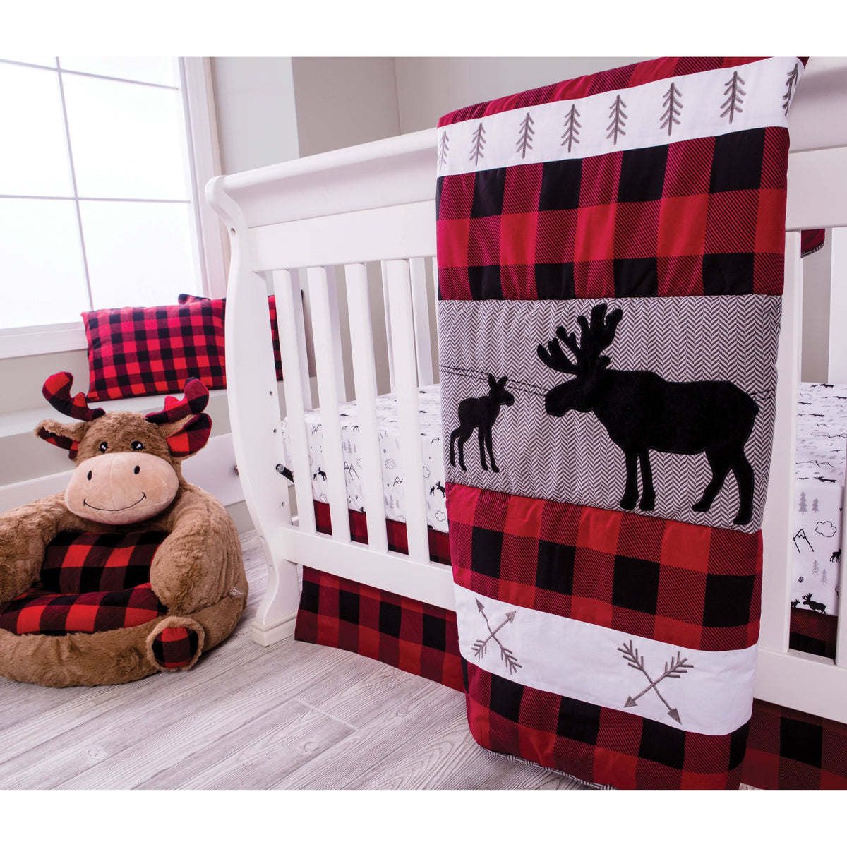 3 Piece Crib Bedding Set R968