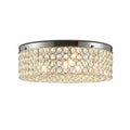 6-Light Flush Mount Ceiling Lamp Crystal and Chrome C483
