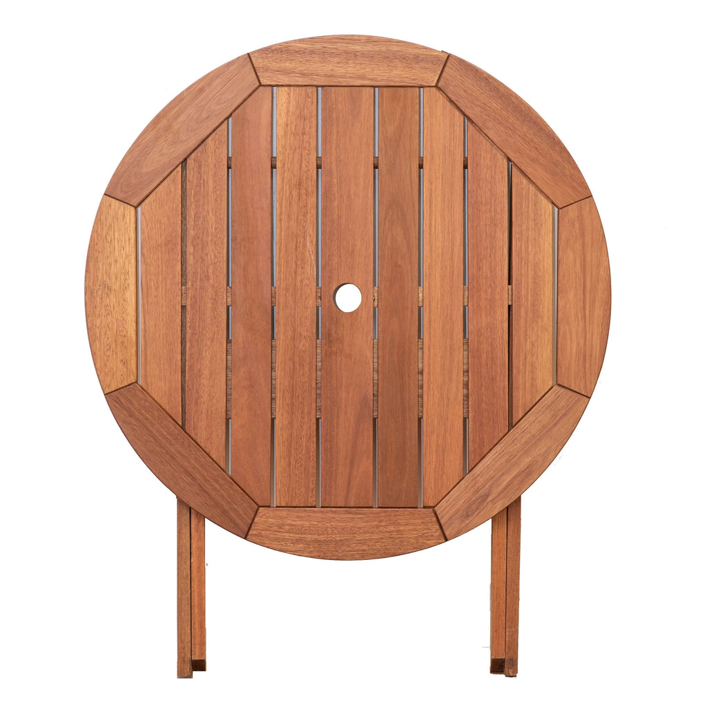 3-Piece Eucalyptus Wood Patio Dining Set R4567