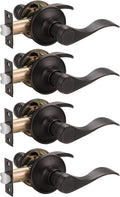 10 Pack Satin Nickel Passage Door Levers A969