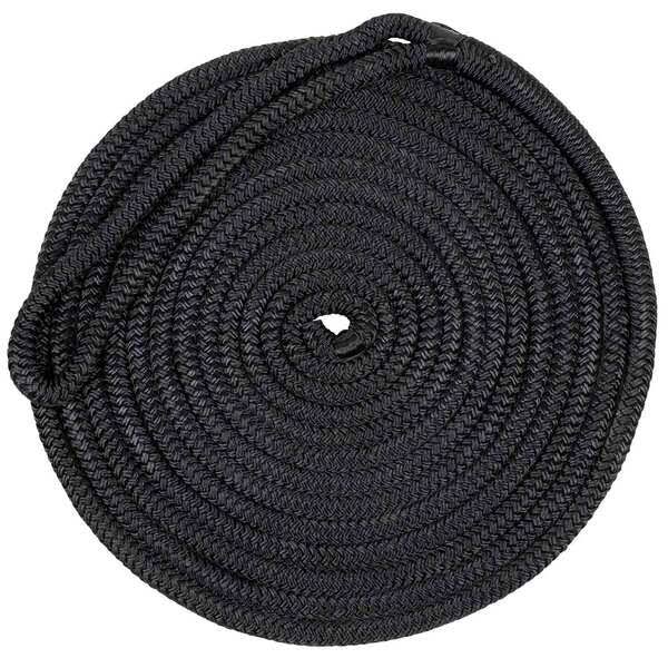 Black Double Braided Nylon Dock Line Z7669