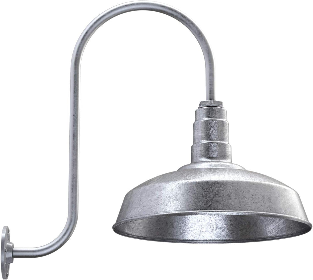 Matte Black Gooseneck Barn Light E4860