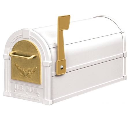 White/Silver Rural Mailbox Z642