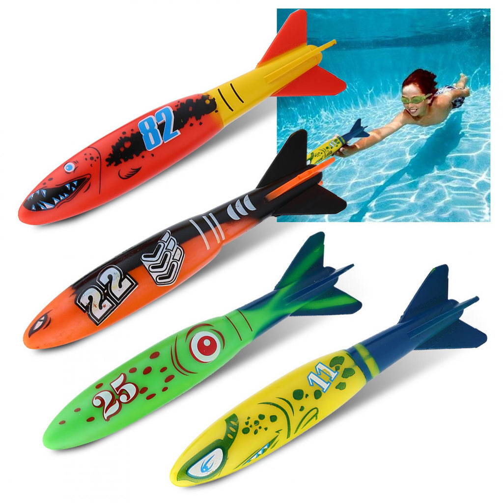 4pcs Swimming Pool Toys Mine Shape Diving Toys Underwater Q3513