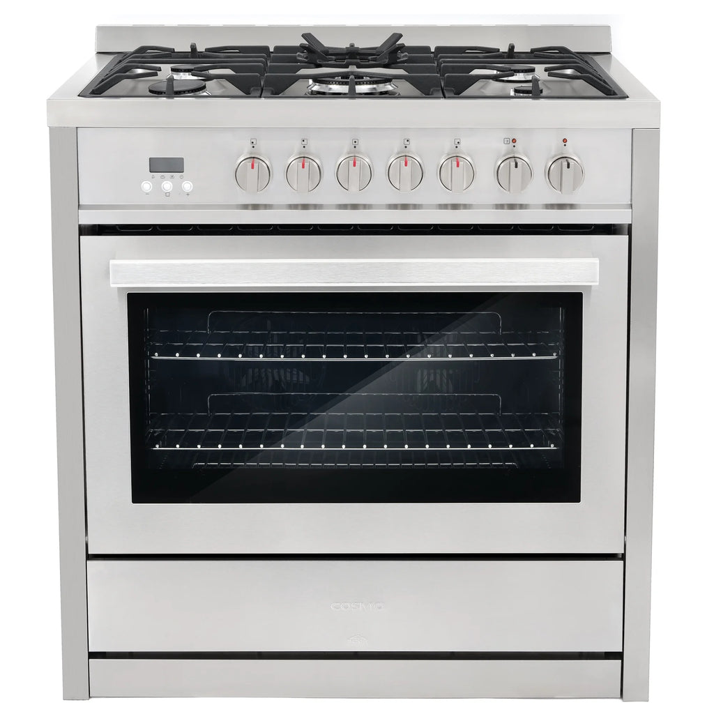5 Piece Kitchen Appliance Package with Dual Fuel Range, Island Range Hood, Built-in Dishwasher, French Door Refrigerator & 48 Bottle Wine Refrigerator C3599