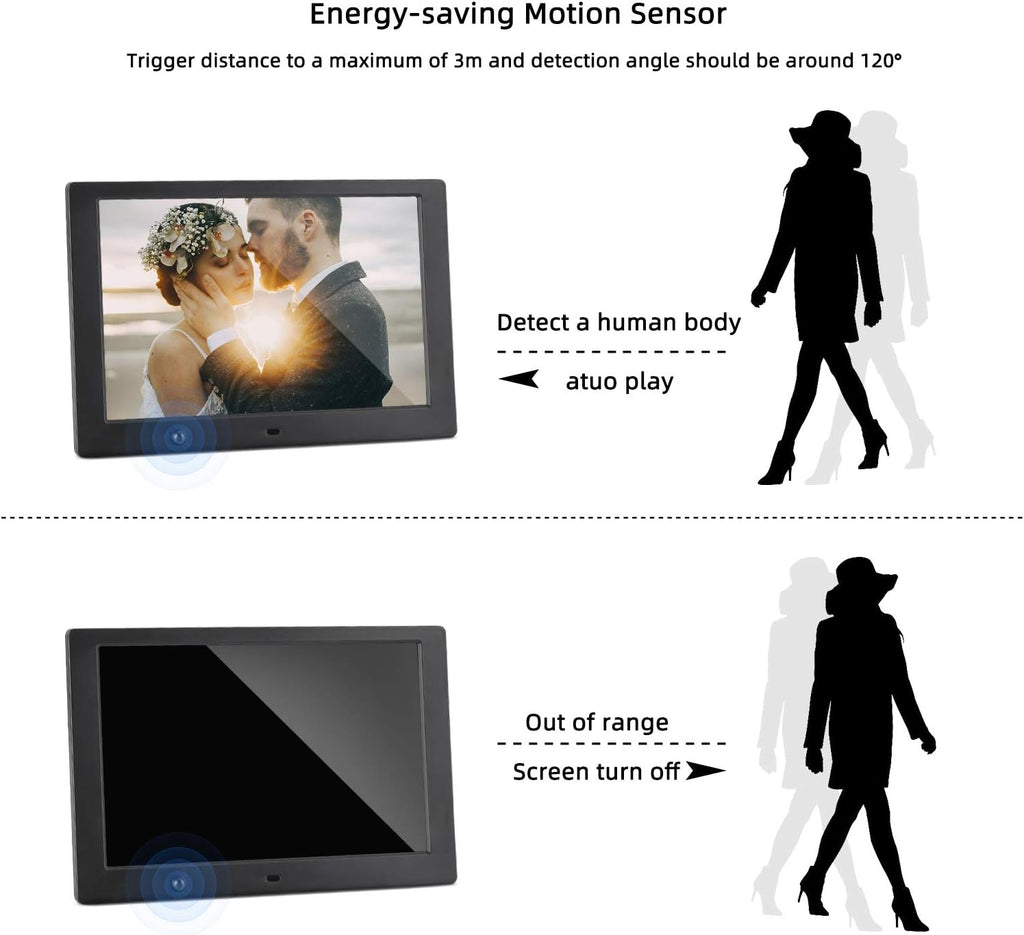 10 inch Digital Picture Frame with 16:9 Screen, 1080P Video A440