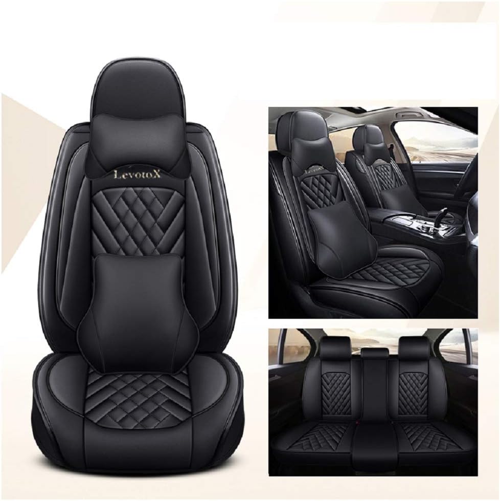 Red Car Seat Covers 5 Seats Full Set S92173