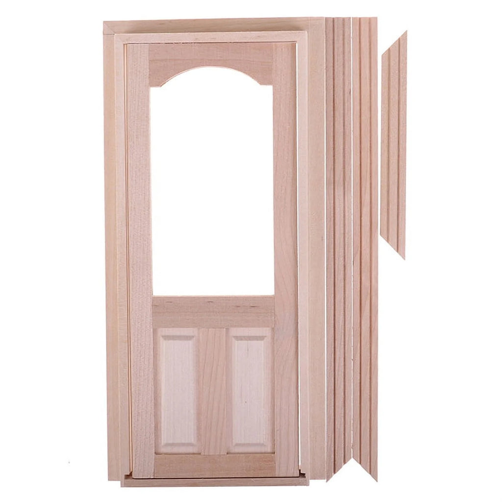1:12 Unpainted Wooden Dollhouse Door K236730