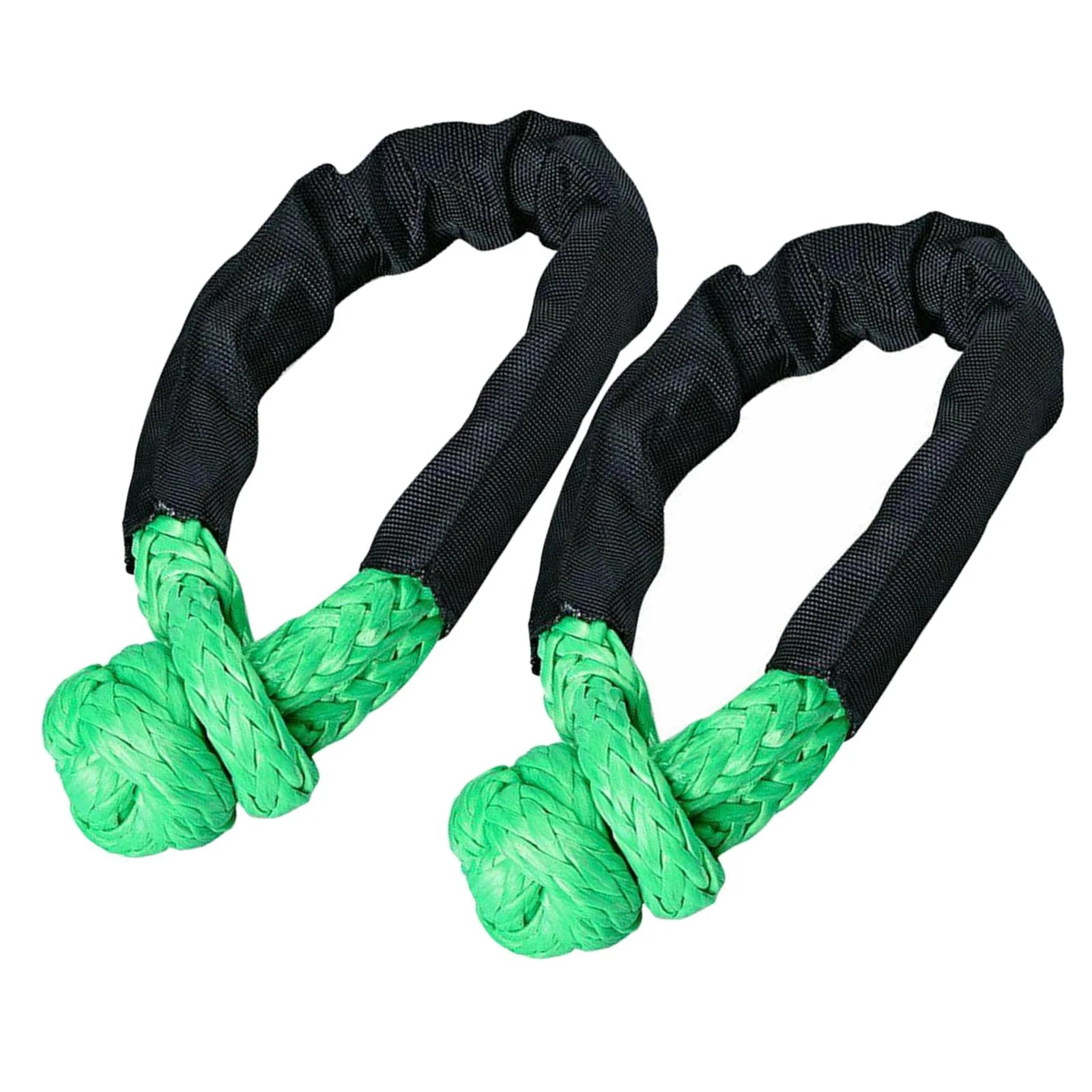 Green Synthetic Soft Rope Shackle 38000lbs Breaking Strength 56cm T998498