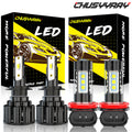 4x H7 LED Headlight High Beam + H11 Fog Light Bulbs N453