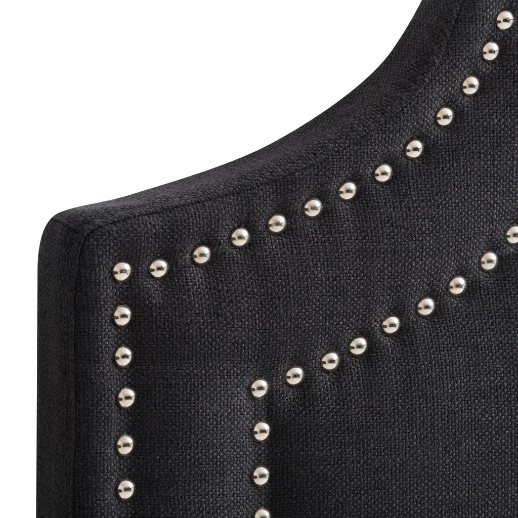 Navy Blue Button Tufted Headboard O8790