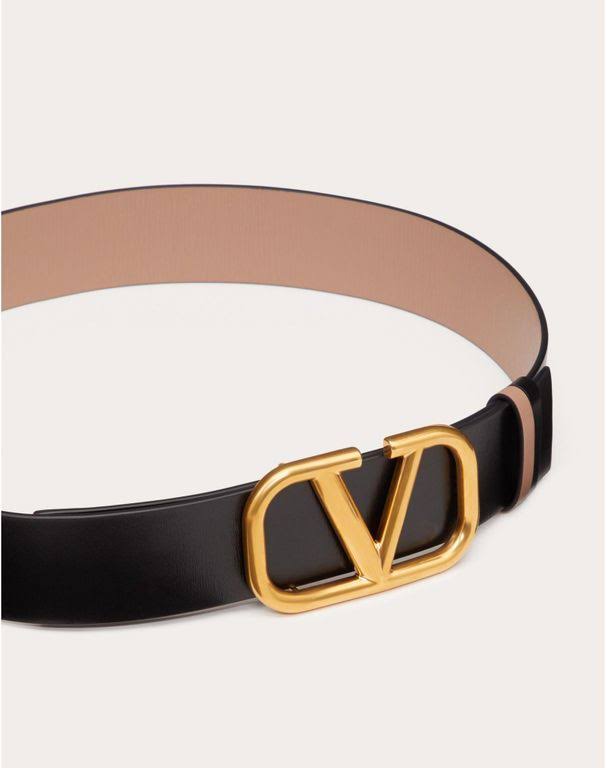Reversible Vlogo Signature Belt in Glossy Calfskin 40mm Y51752