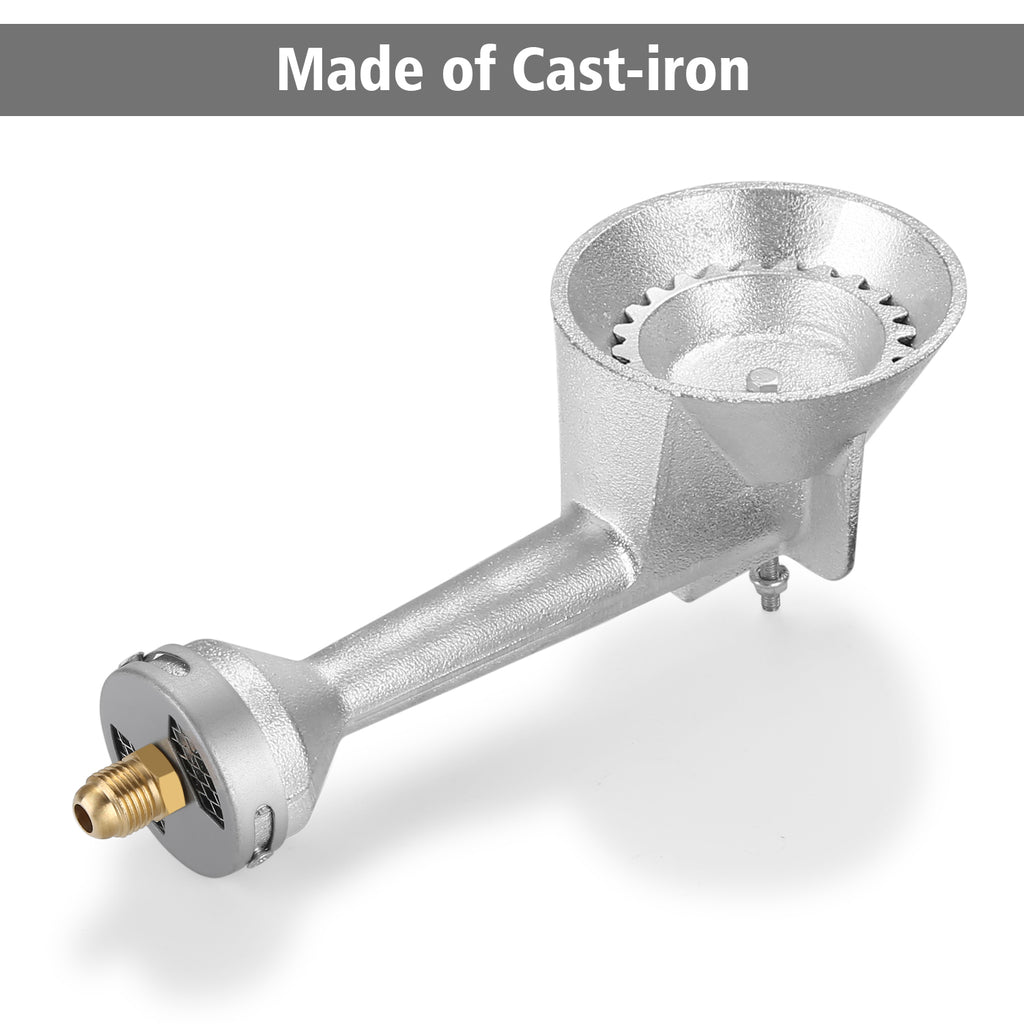 Cast-Iron Round Burner Head with Propane Regulator and Hose W900