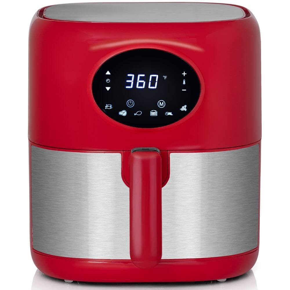 Red 3.7qt Digital Air Fryer with Dishwasher Safe Basket C69800