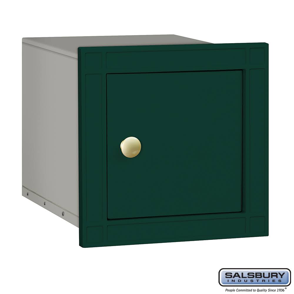 Green Cast Aluminum Column Mailbox L557