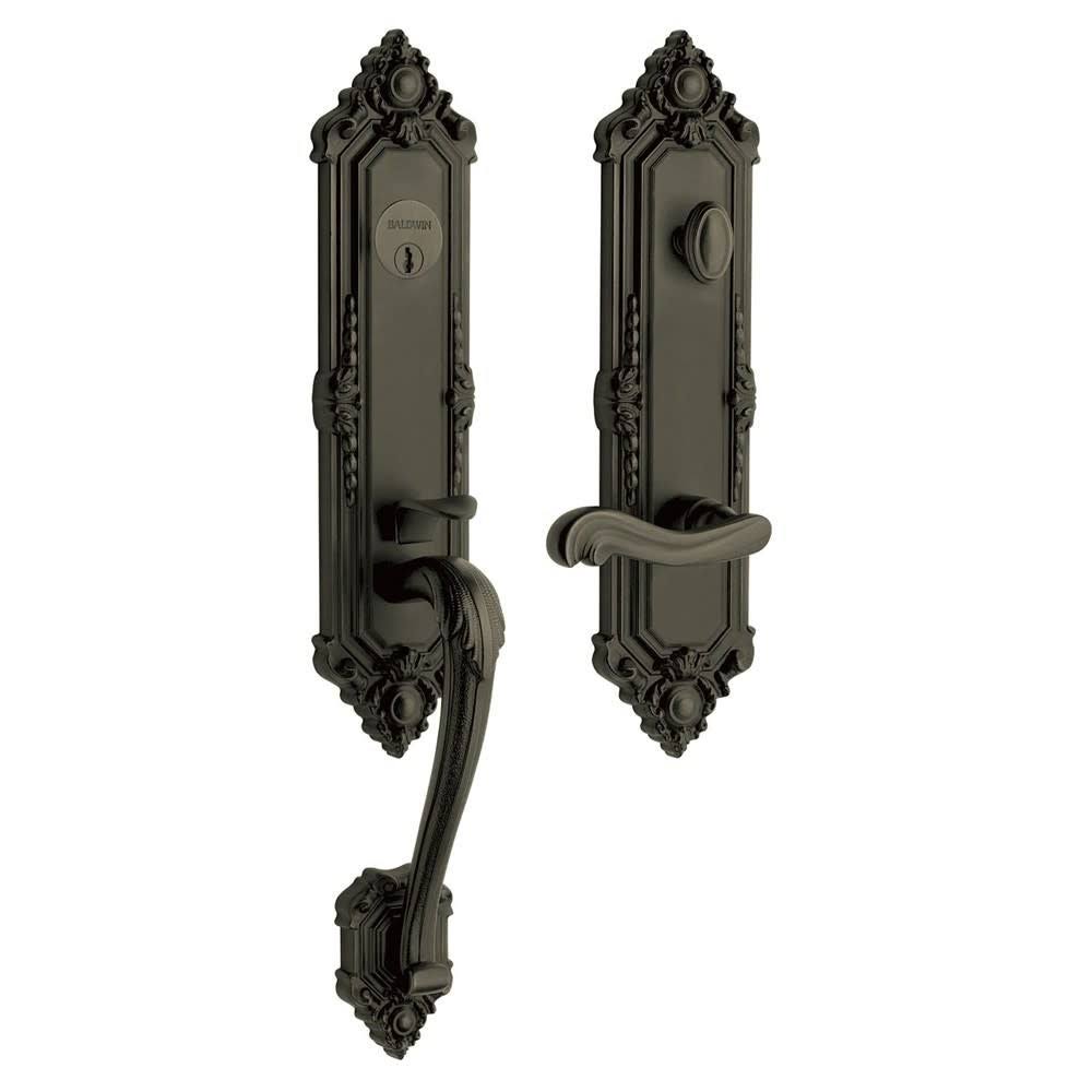 Satin Black Single Cylinder Handleset X710