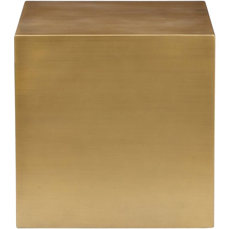 Brushed Brass Metal Side Table C293