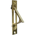 Door Edge Pull for Bypass & Pocket Doors Solid Brass Polished Brass H6722