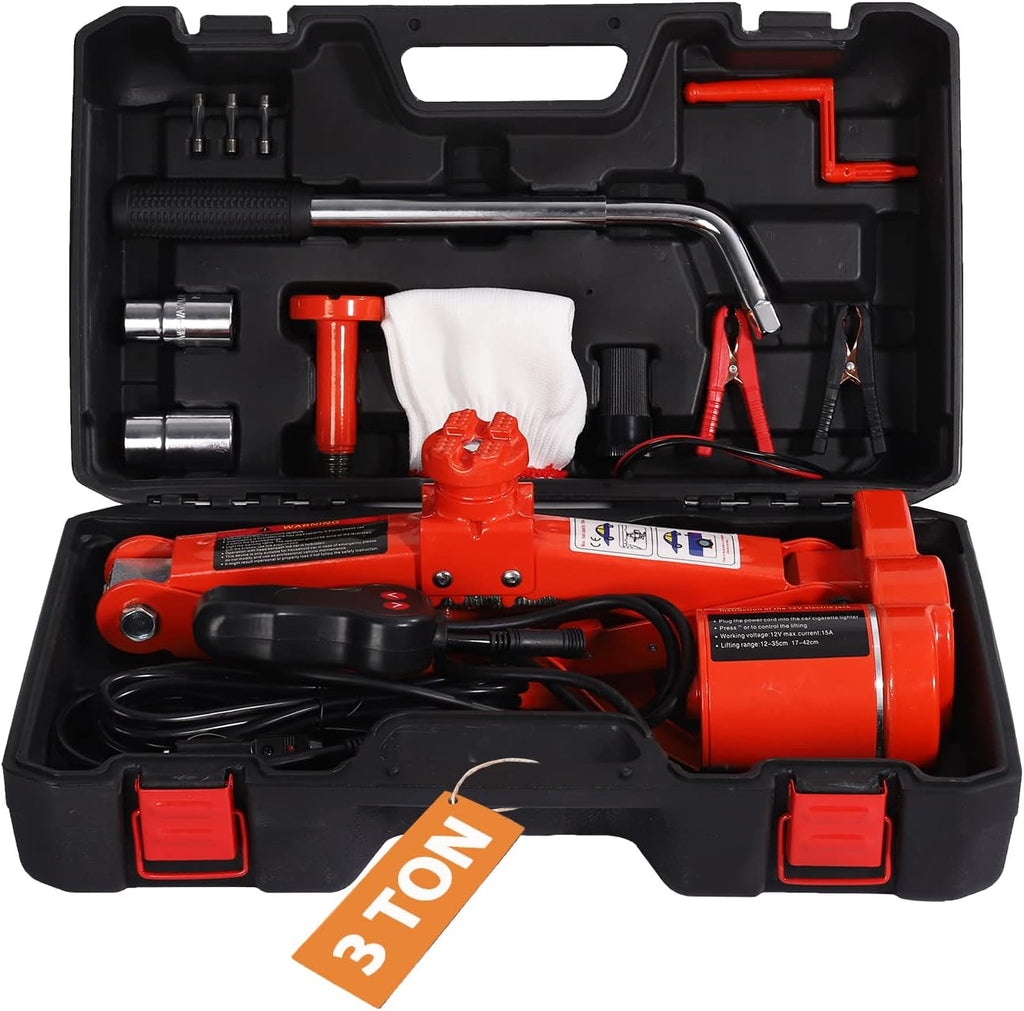 3 Ton 12V Portable Electric Car Jack Pack of 2 A8088