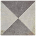 Anticato Decor Triangoli Porcelain Floor and Wall Tile, 8.75x8.75-inch, Case of 20 T816