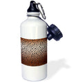 Gold Bronze and Black Leopard Print Sports Water Bottle 21oz R966