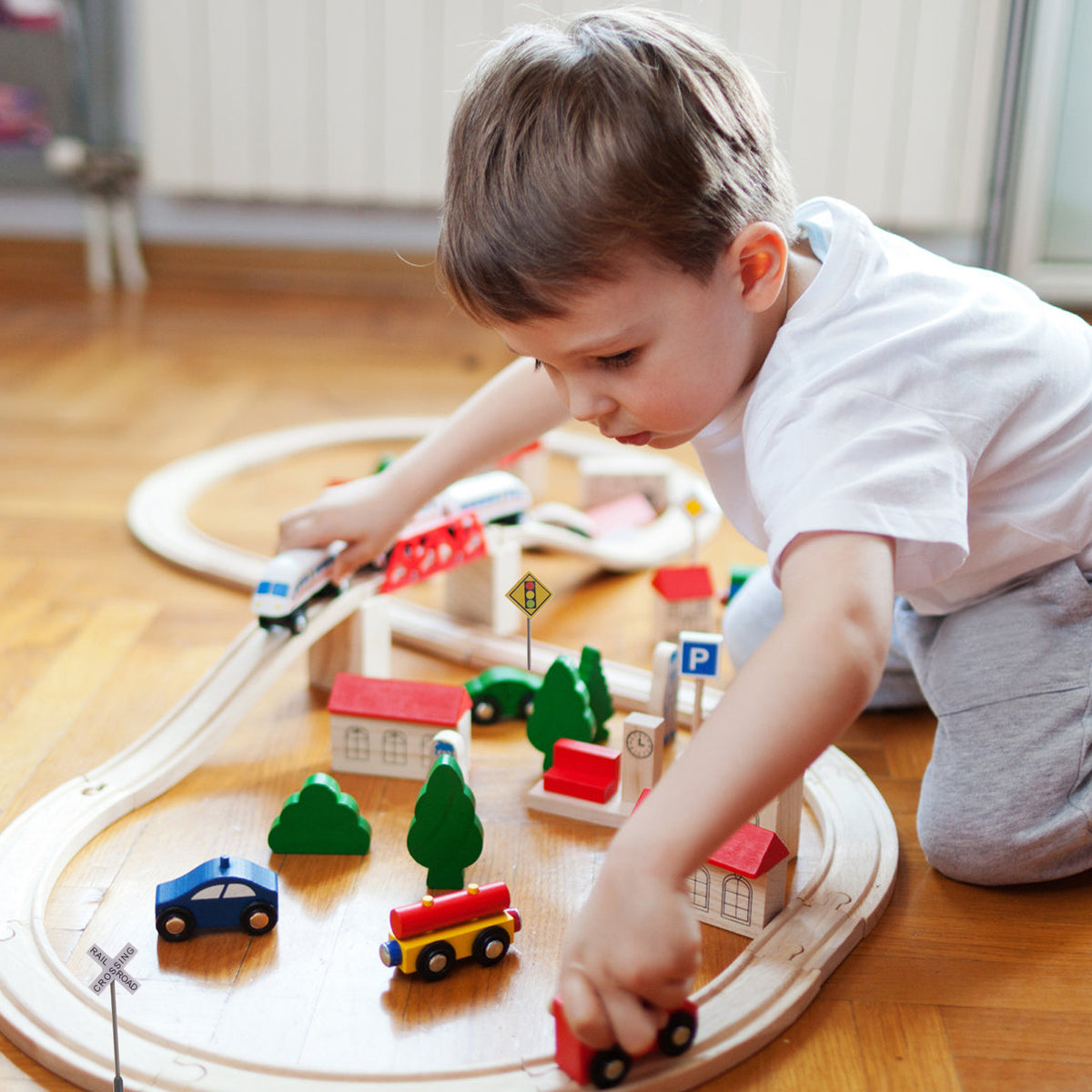 56 Pcs Plastic Road Traffic Signs Playset N2426