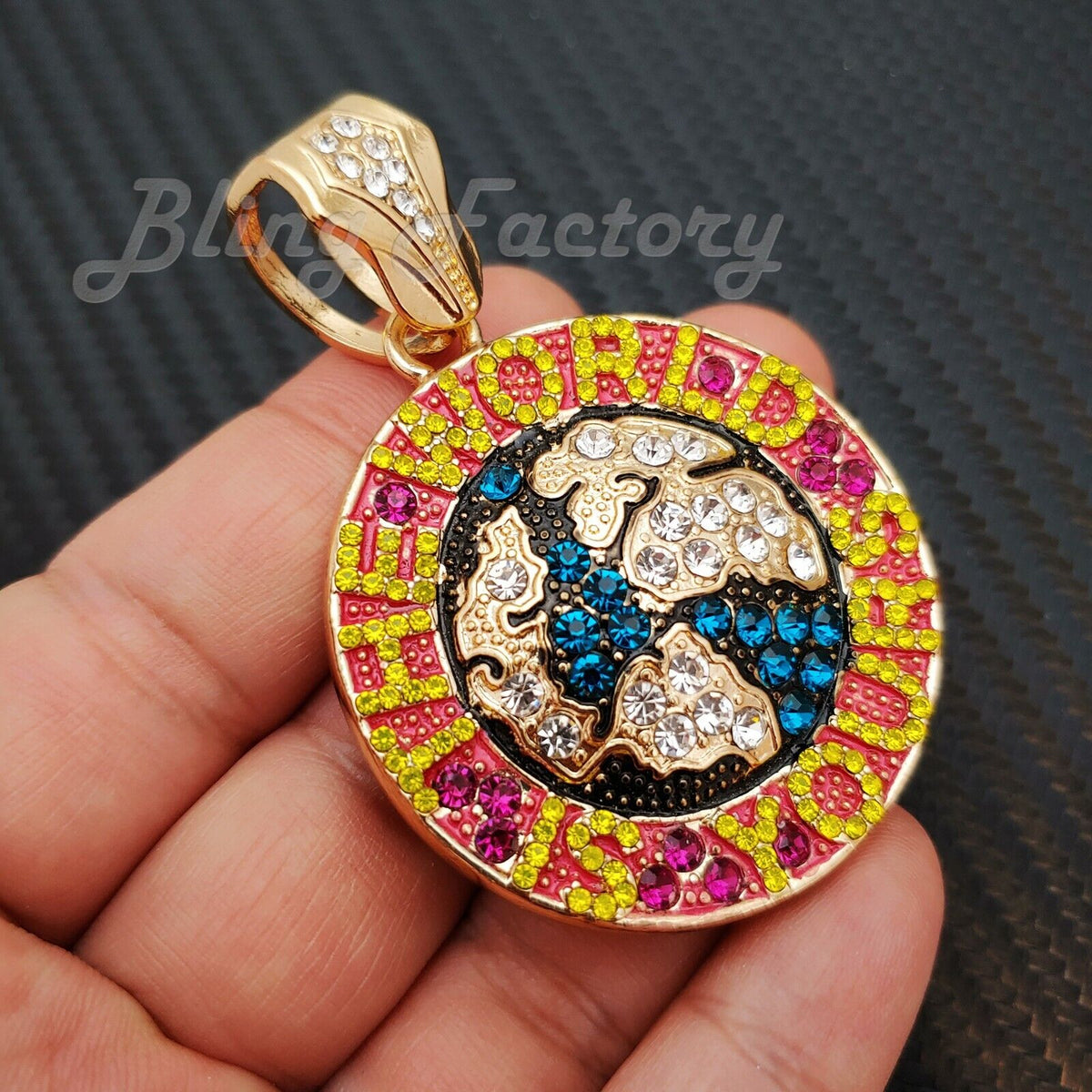 Iced Cuban Box Lock Chain Necklace D479