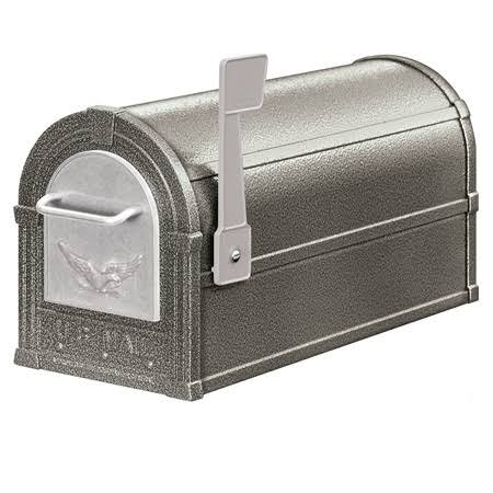 White/Silver Rural Mailbox Z642