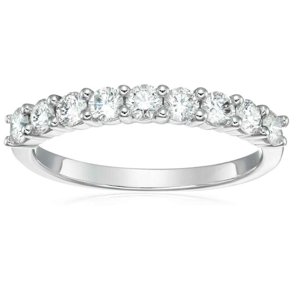 14K White Gold Diamond Wedding Band N1797