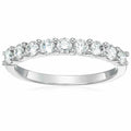 14K White Gold Diamond Wedding Band N1797