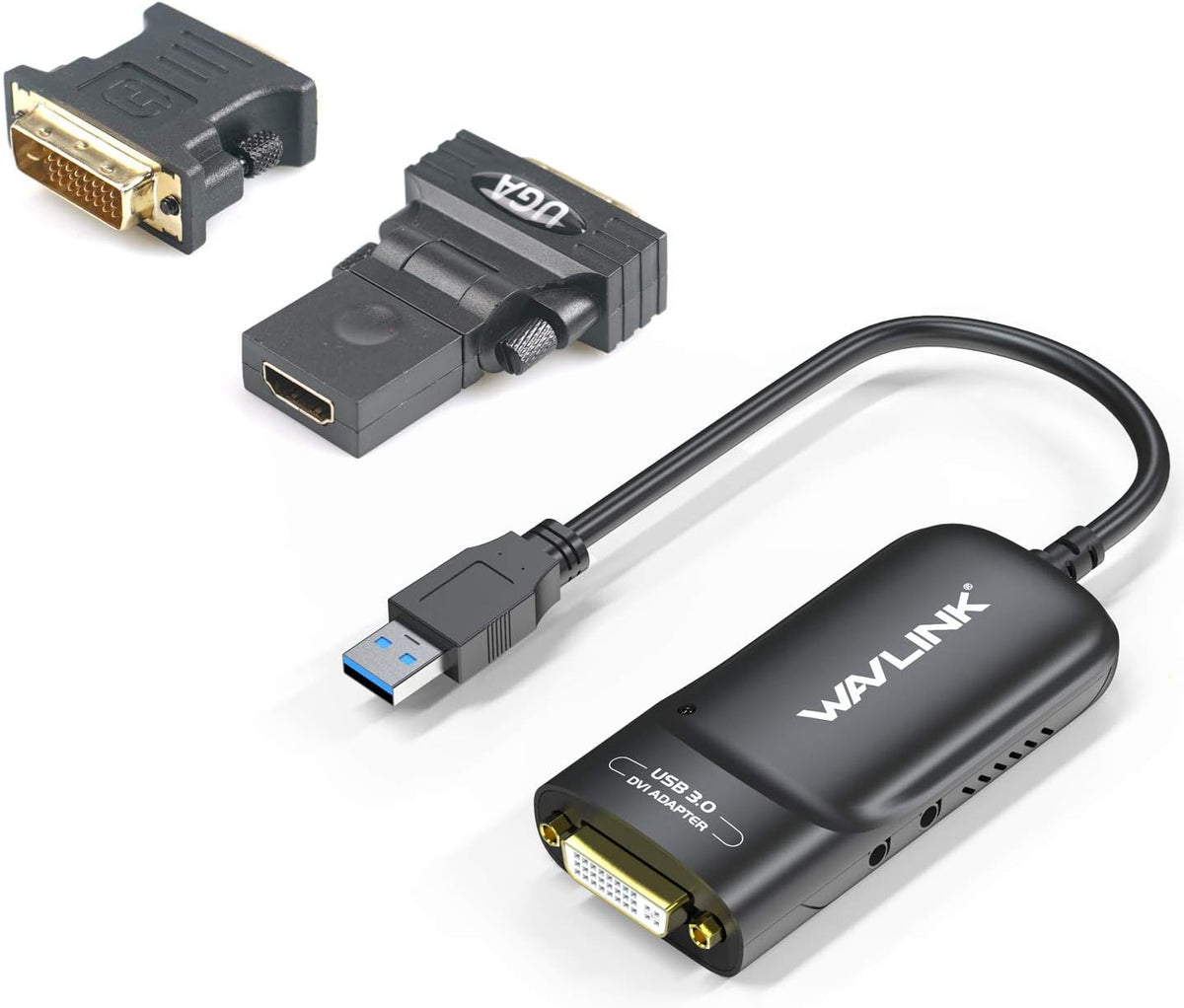 USB 3.0 to DVI/HDMI/VGA Universal Video Graphics Adapter with Audio Port Y577506