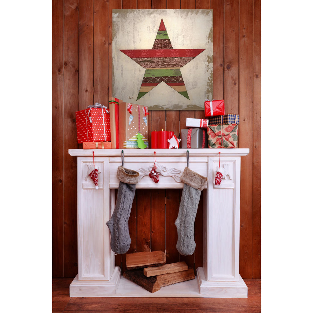 Christmas Star Gallery Wrapped Canvas 10x10 O107