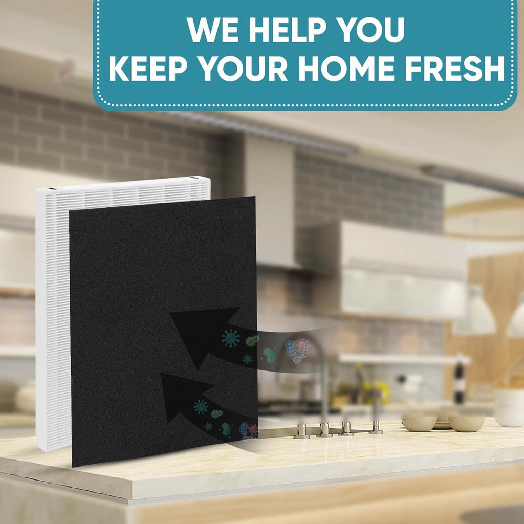 Pack of 2 True HEPA Filter + 8 Activated Carbon Filters I853