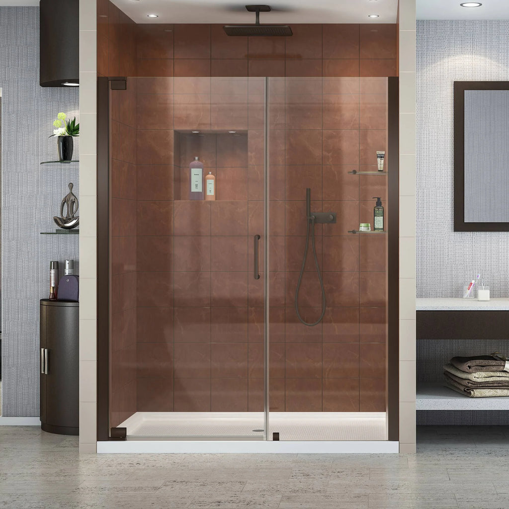 Pivot Shower Door, Oil Rubbed Bronze Finish Hardware V1851