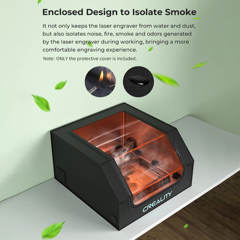 Engraver Enclosure with Vent Eye Protection Fireproof Dustproof Noise Reduction Cutting Enclosure S951