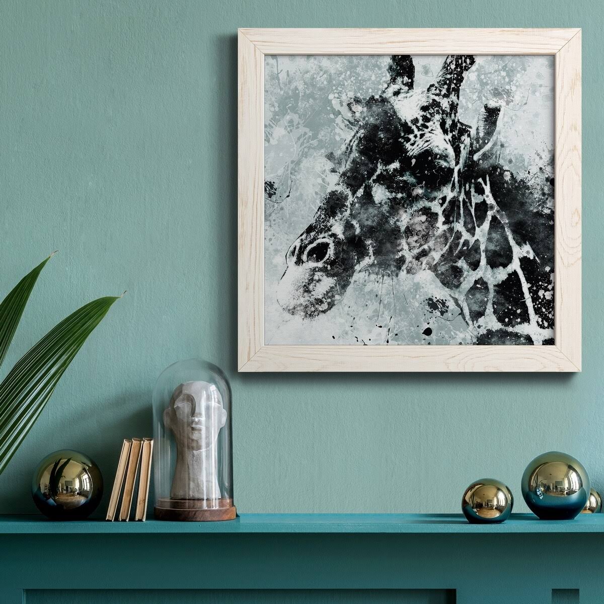White Framed Canvas 24x24 G52808