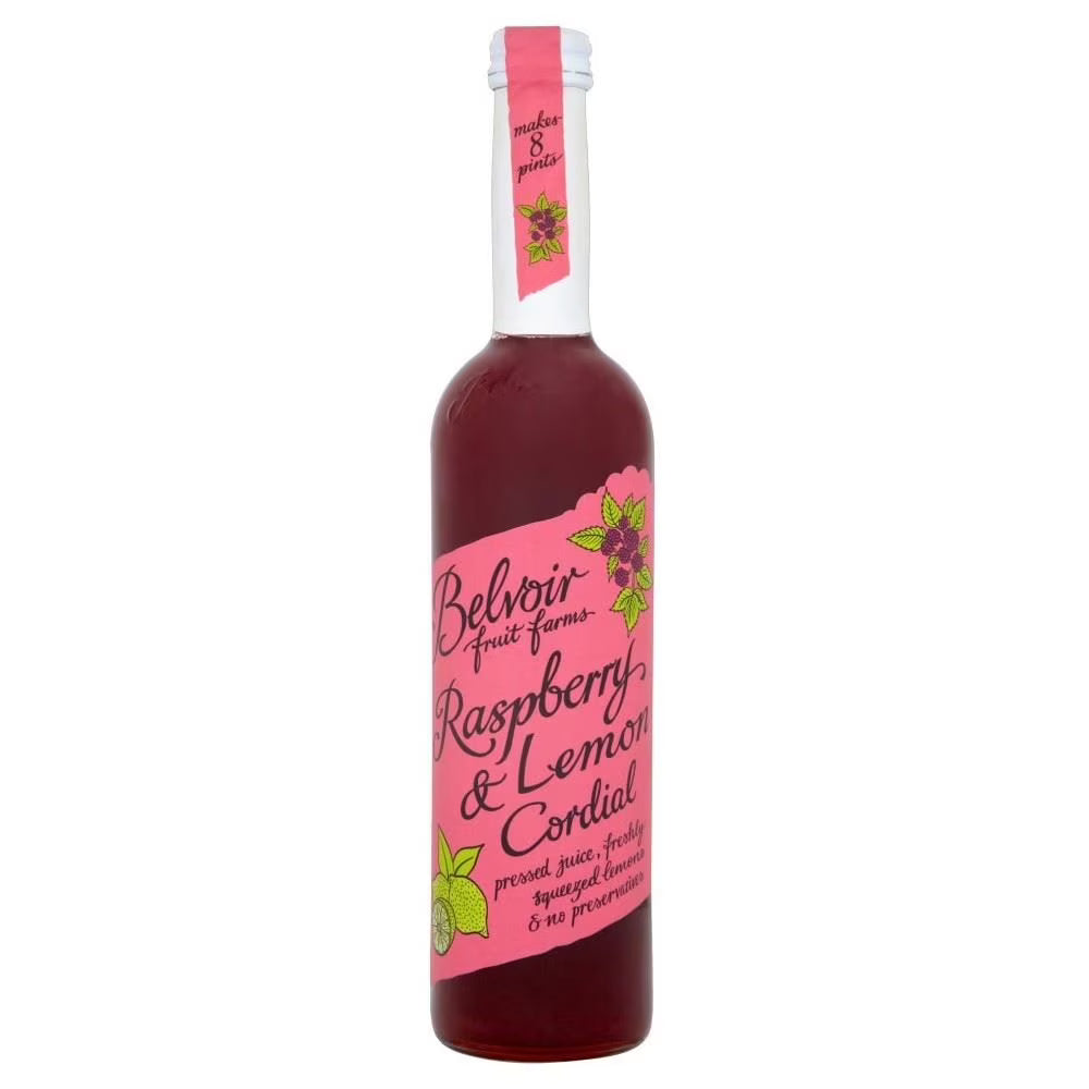 Raspberry & Lemon Cordial 500Ml Pack of 6 V384