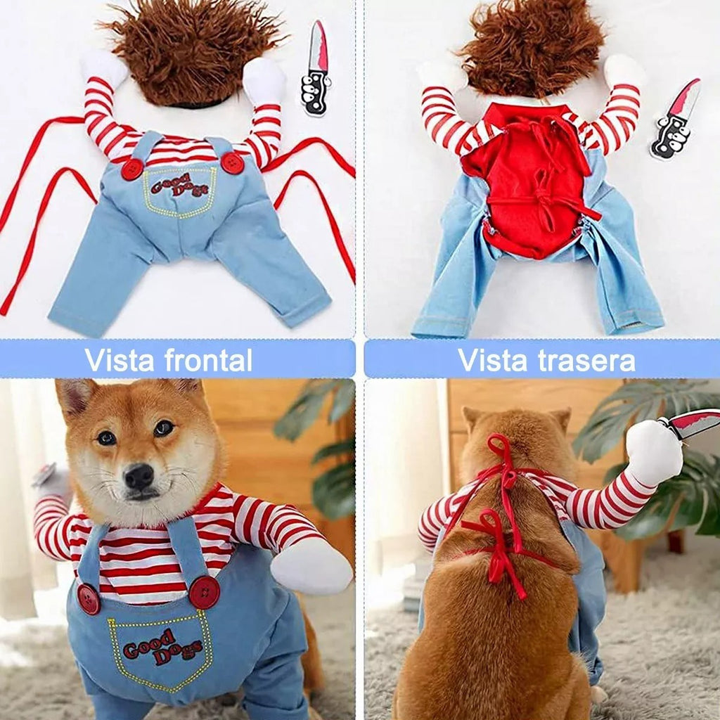 Dog Scary Transformation Costume with Wig C95149