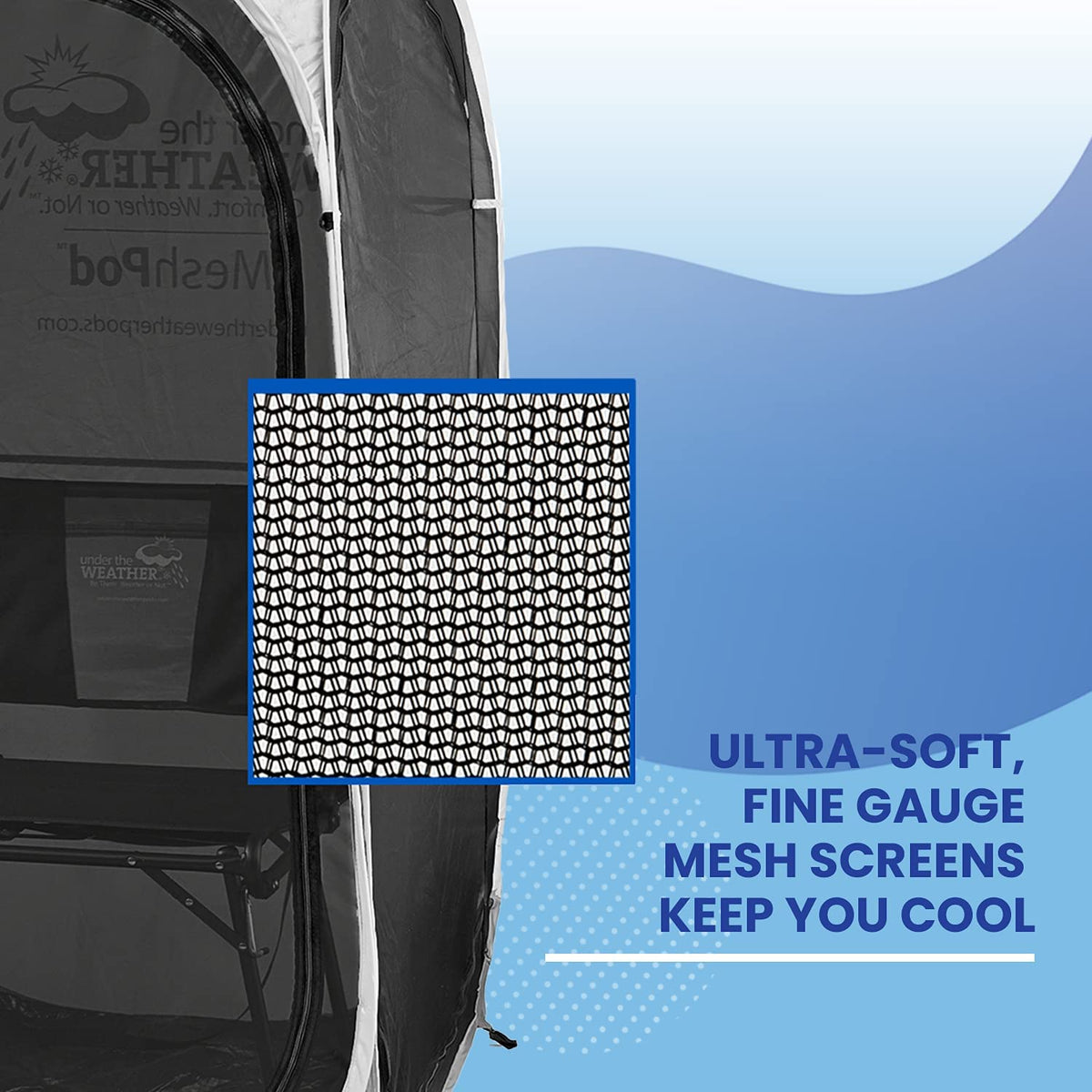 1-Person Pop-Up Mosquito Screen Tent with No-See-Um Proof Mesh T3761