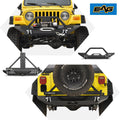 Rear Bumper with Tire Carrier & Front Bumper with LED Lights Bumper Combo P268026