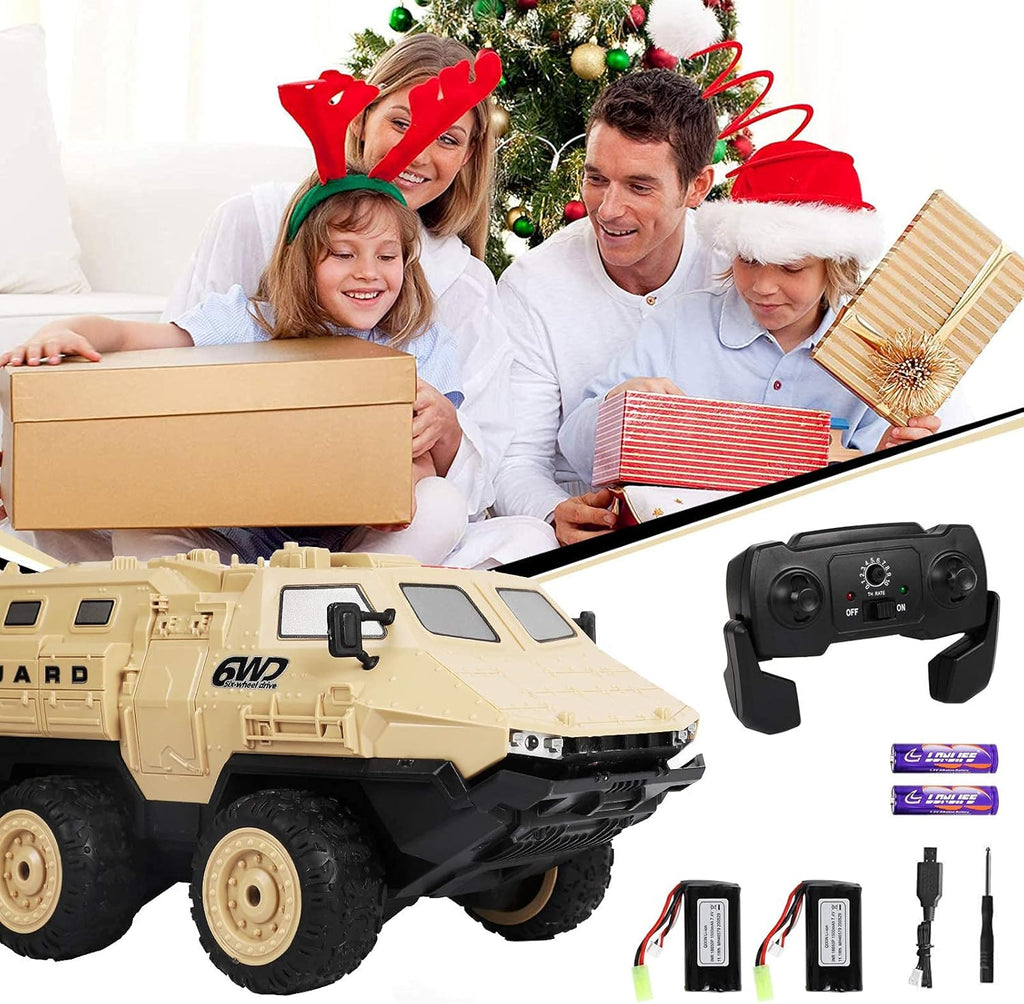 2.4 GHz 6WD RC Military Truck with 2 Batteries M512152
