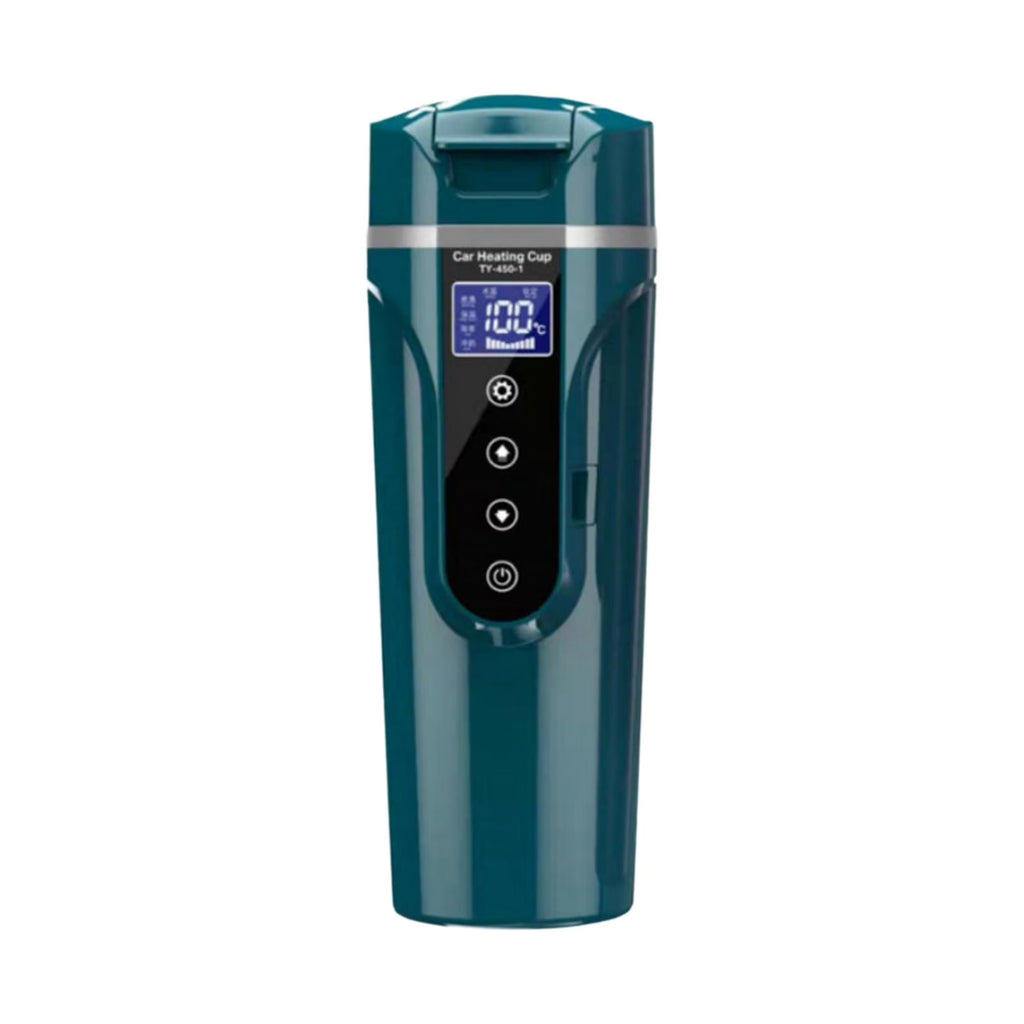 Green Car Heating Cup Water Boiler with LCD Display V1513