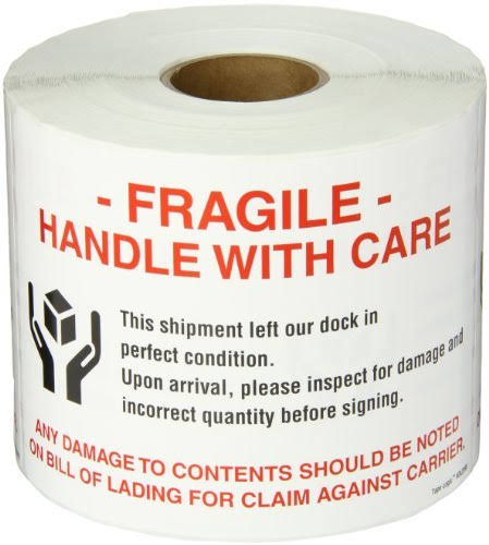 Fragile - Handle with Care Pallet Protection Label L909