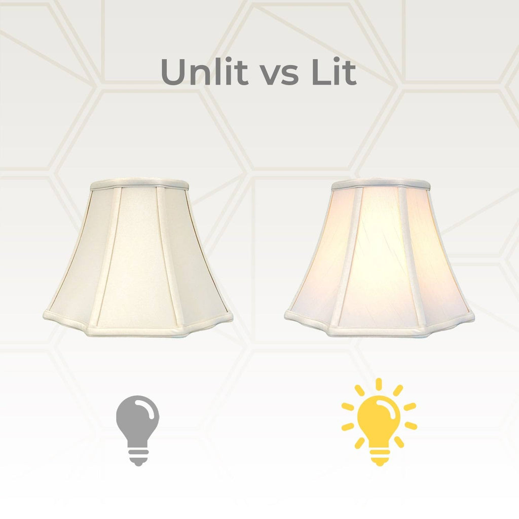 Beige 10x22 x 18x22 x 13x22 Set of 2 Lamp Shade P76070